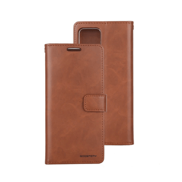 iPhone 14 Compatible Case Cover With Bluemoon Diary - Brown